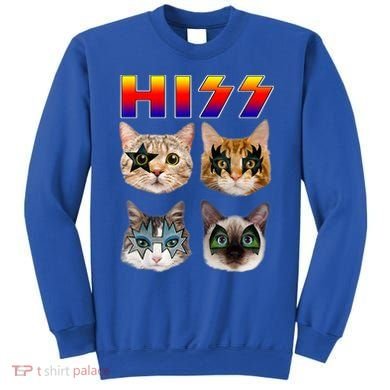 Funny Cat Hiss Rock And Roll For Cat Lover, Cat Dad, Cat Mom Sweatshirt