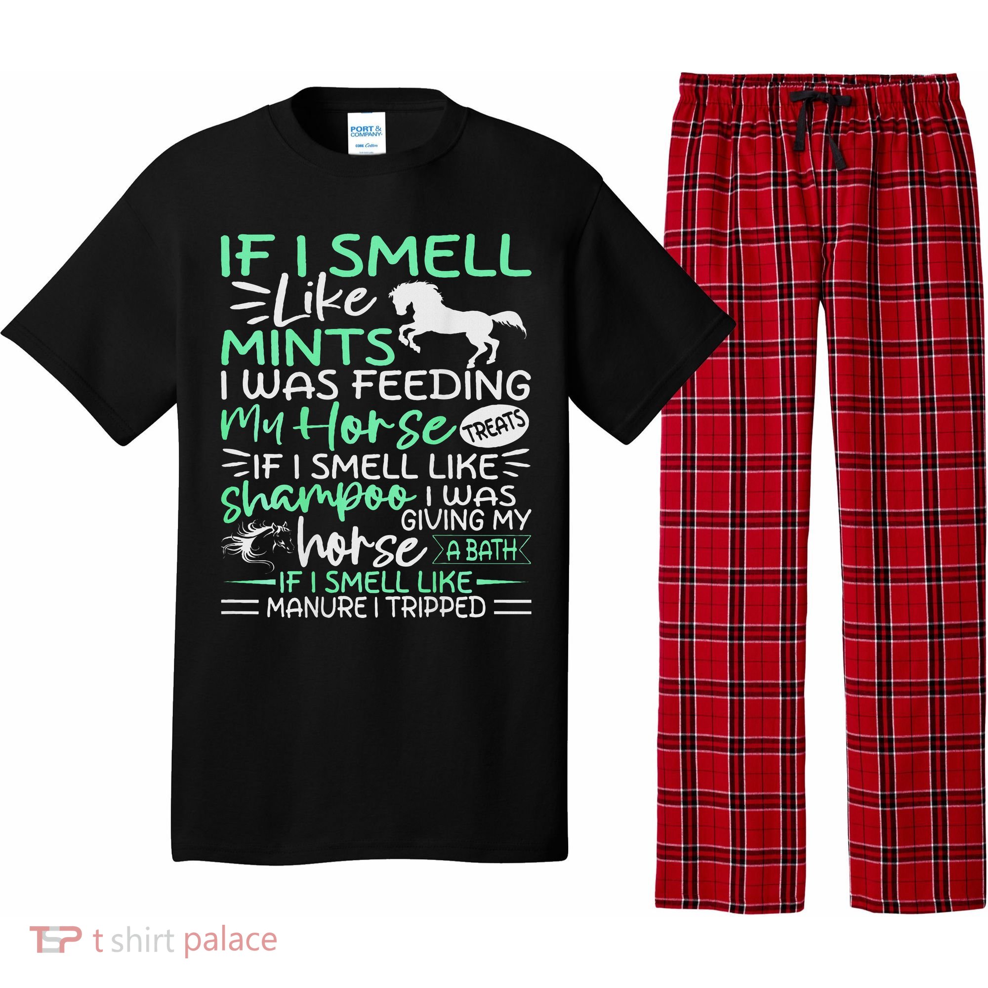 Funny Crazy Horse Women Girl, Horse Lover Ladies Gifts Pajama Set