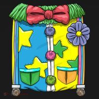 Funny Clown Halloween Costume Suit Sustainable Bucket Hat thumb 2