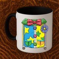 Funny Clown Halloween Costume Suit Coffee Mug thumb 2