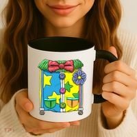 Funny Clown Halloween Costume Suit Coffee Mug thumb 3
