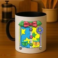 Funny Clown Halloween Costume Suit Coffee Mug thumb 4