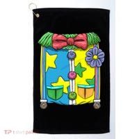 Funny Clown Halloween Costume Suit Golf Towel thumb 0