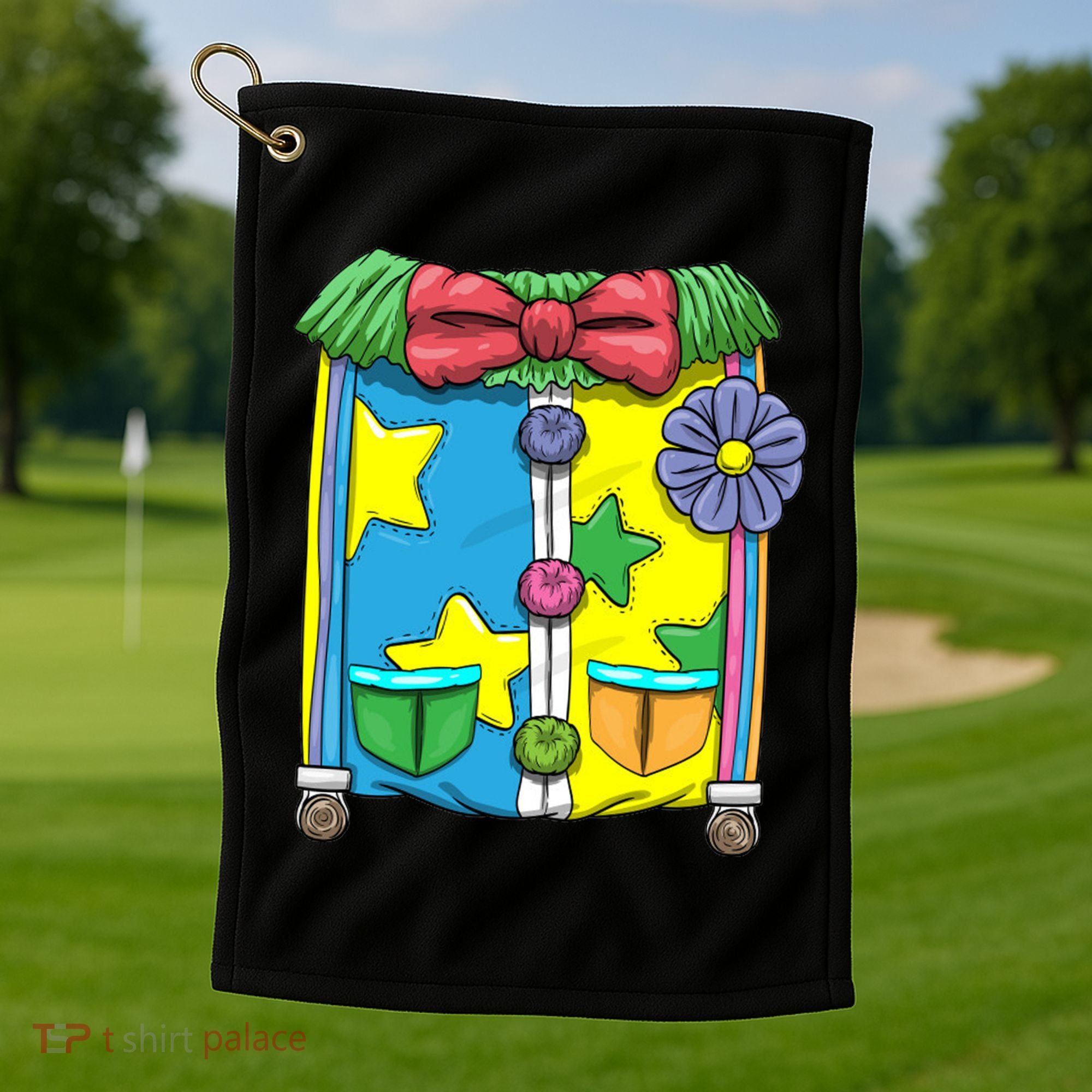 Funny Clown Halloween Costume Suit Golf Towel