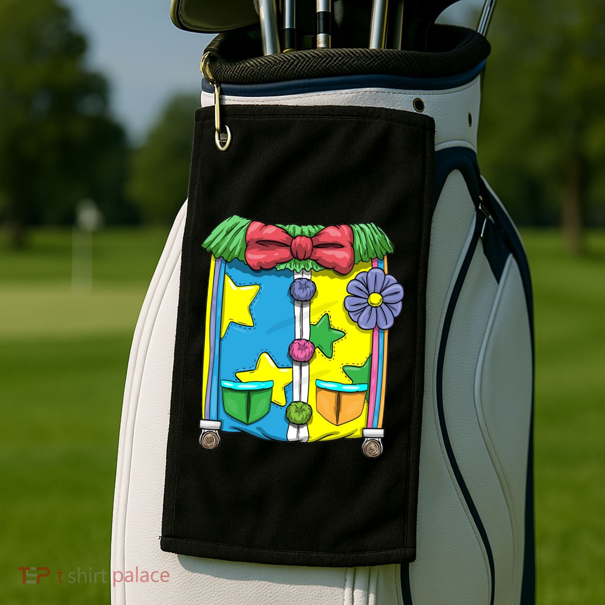Funny Clown Halloween Costume Suit Golf Towel