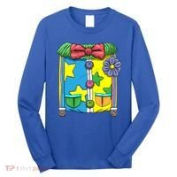 Funny Clown Halloween Costume Suit Long Sleeve Shirt thumb 0