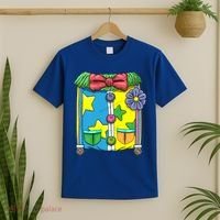 Funny Clown Halloween Costume Suit T-Shirt thumb 2