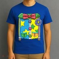 Funny Clown Halloween Costume Suit T-Shirt thumb 3