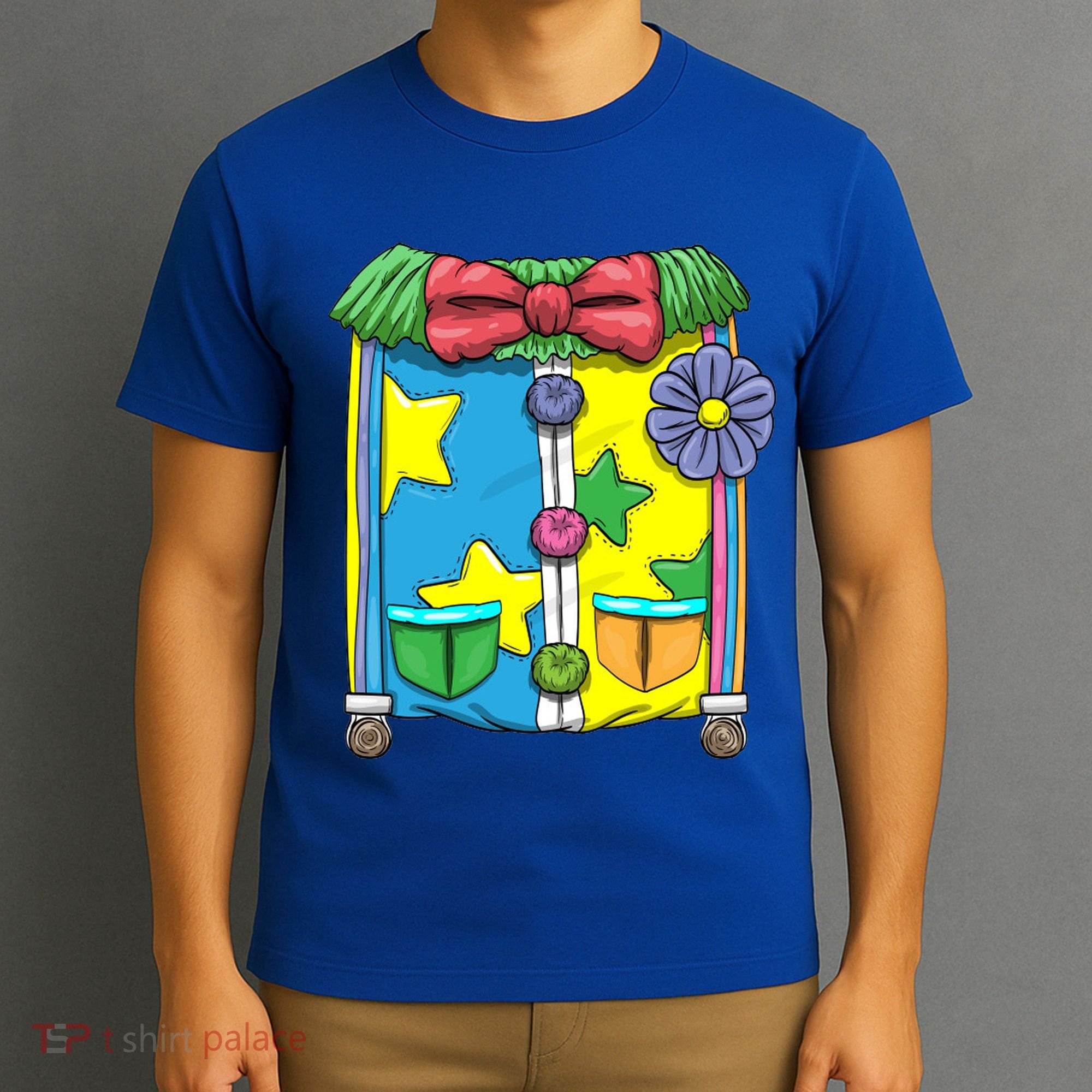Funny Clown Halloween Costume Suit T-Shirt