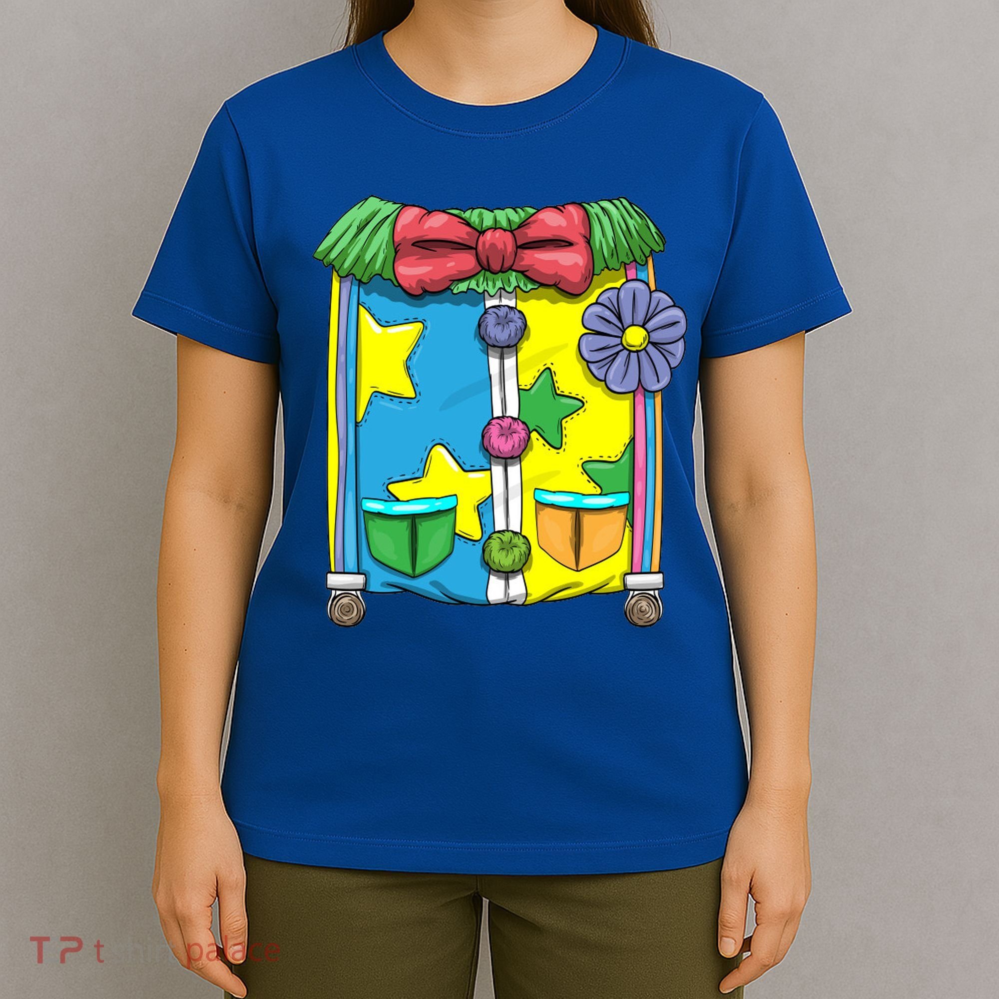 Funny Clown Halloween Costume Suit T-Shirt