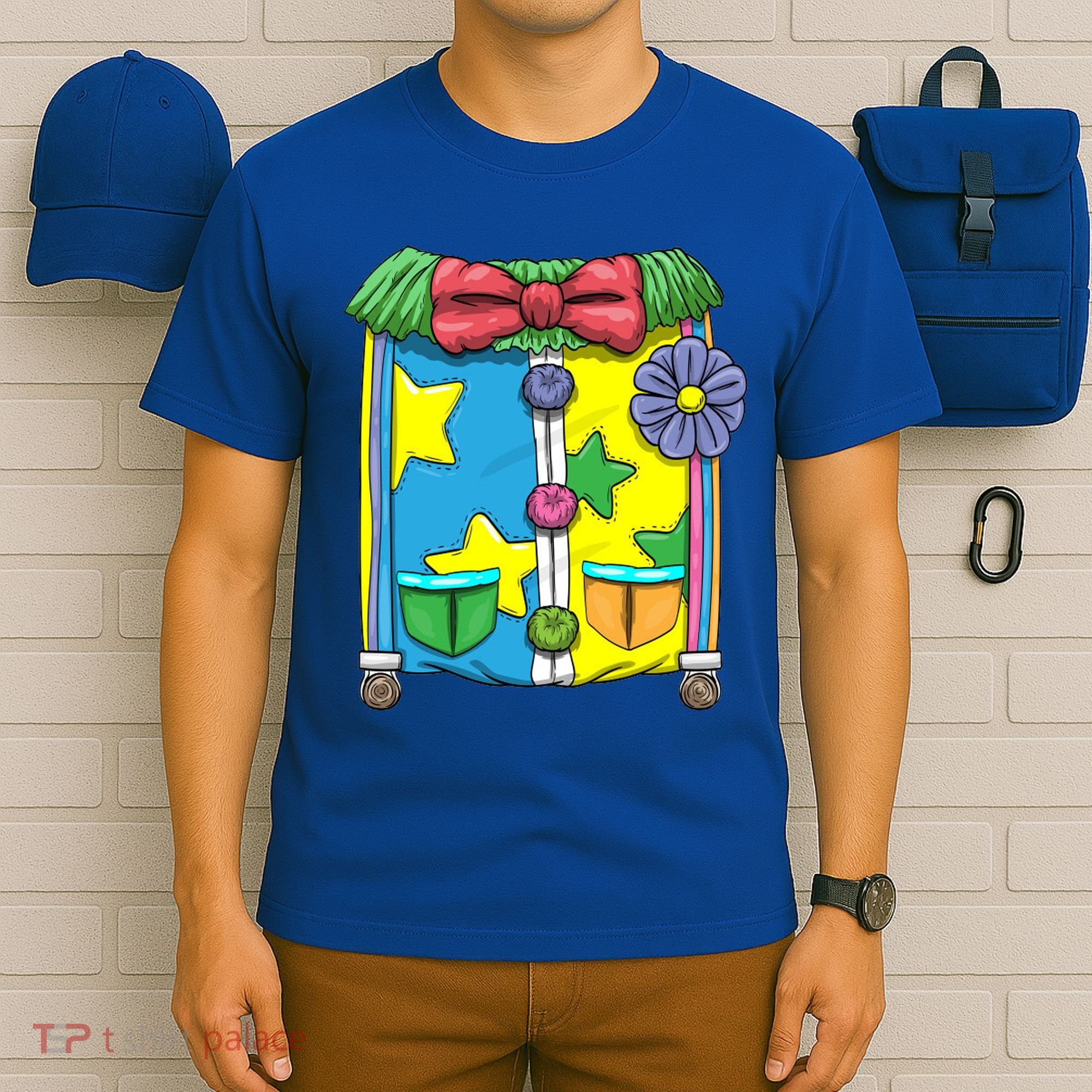 Funny Clown Halloween Costume Suit T-Shirt