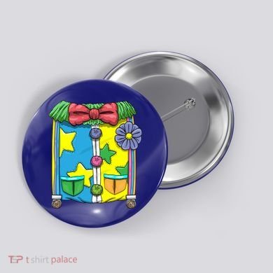 Funny Clown Halloween Costume Suit Button