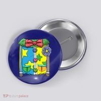 Funny Clown Halloween Costume Suit Button thumb 0
