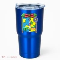 Funny Clown Halloween Costume Suit Tumbler thumb 0