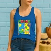 Funny Clown Halloween Costume Suit Women's Tank Top thumb 2