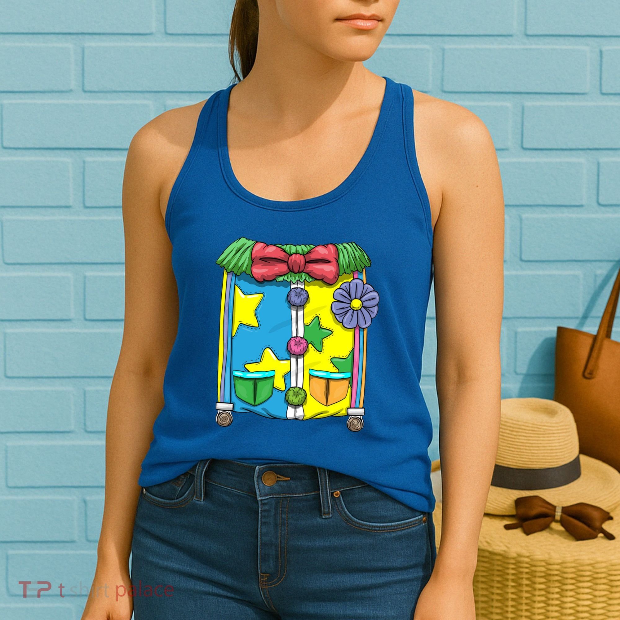 Funny Clown Halloween Costume Suit Women's Tank Top
