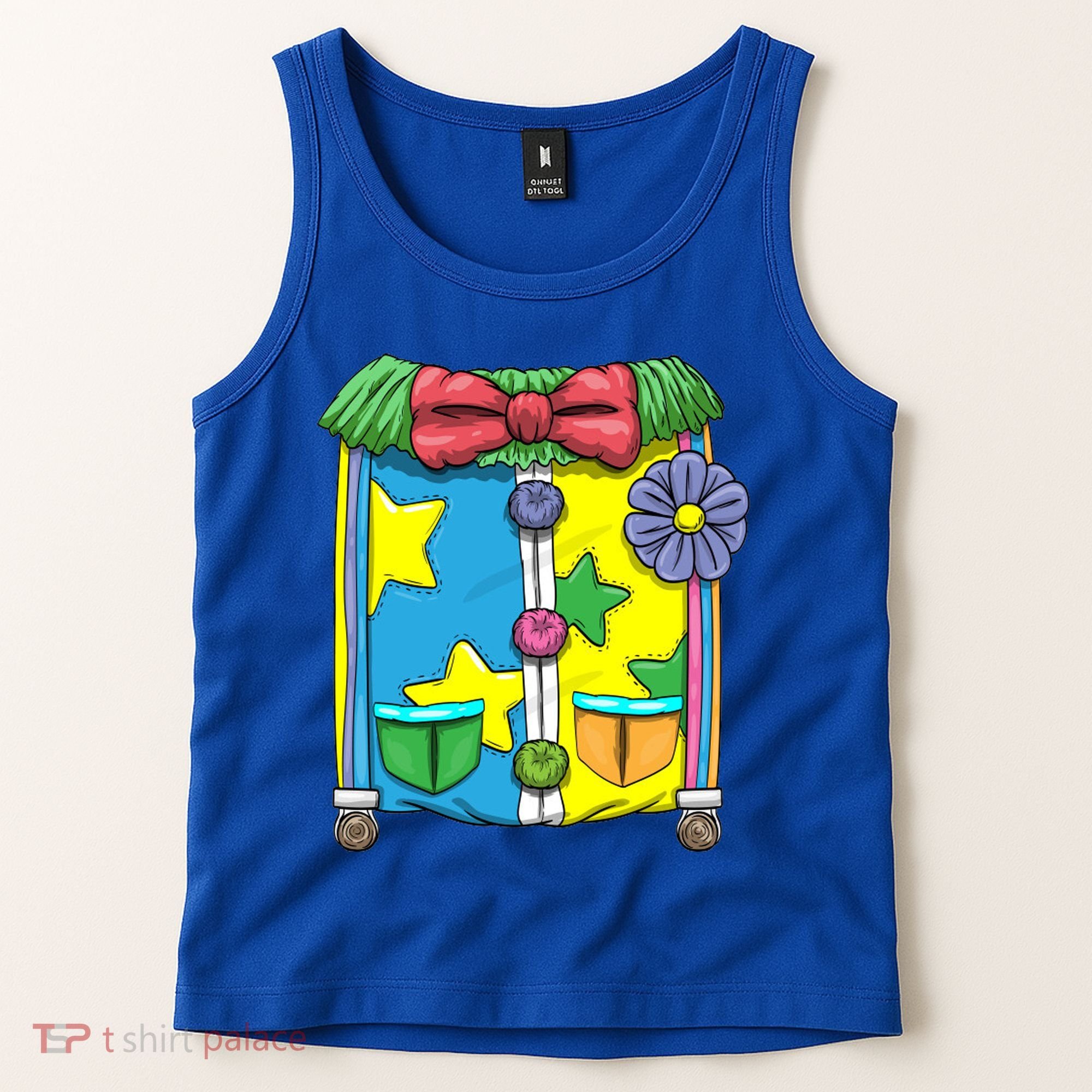 Funny Clown Halloween Costume Suit Tank Top
