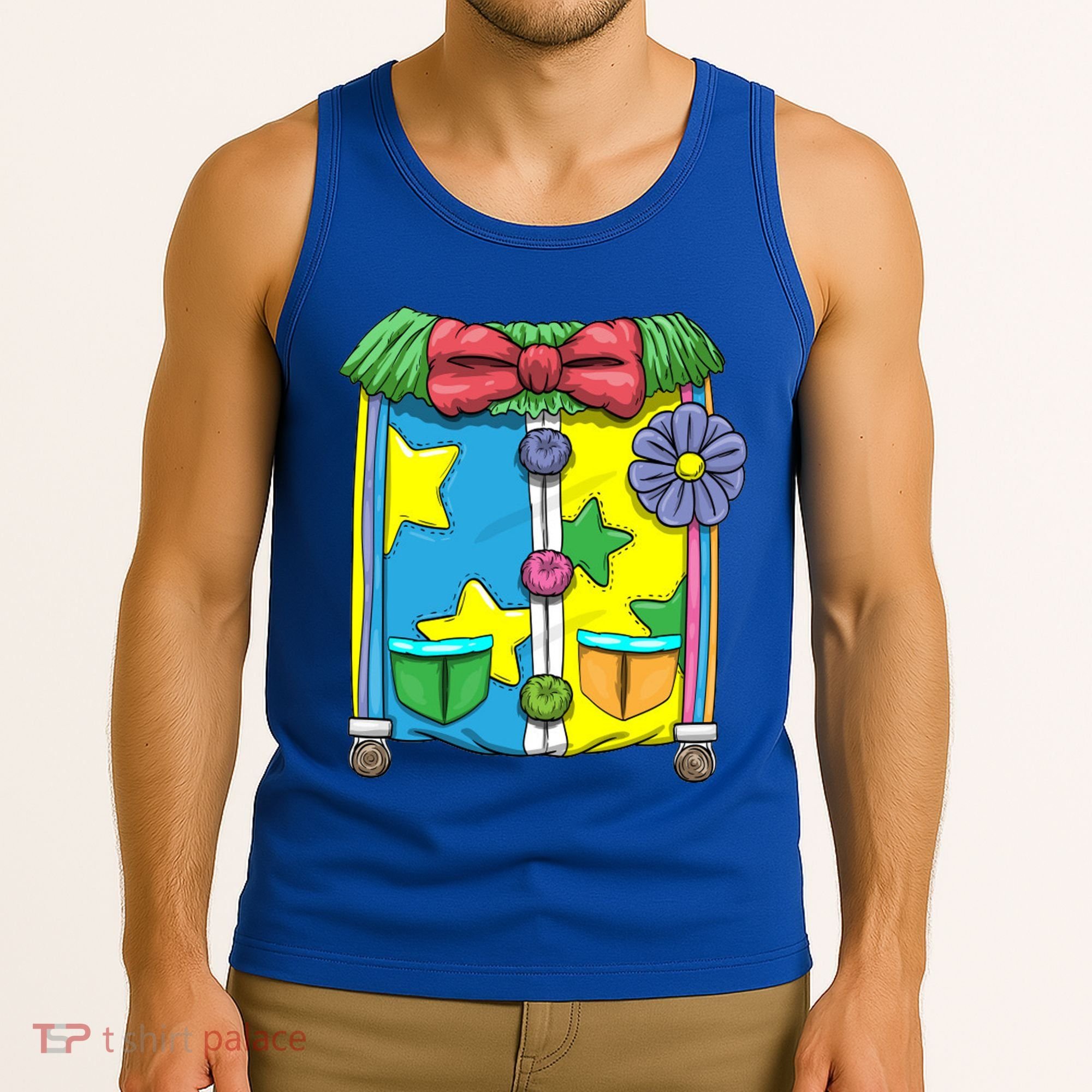 Funny Clown Halloween Costume Suit Tank Top