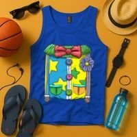 Funny Clown Halloween Costume Suit Tank Top thumb 4