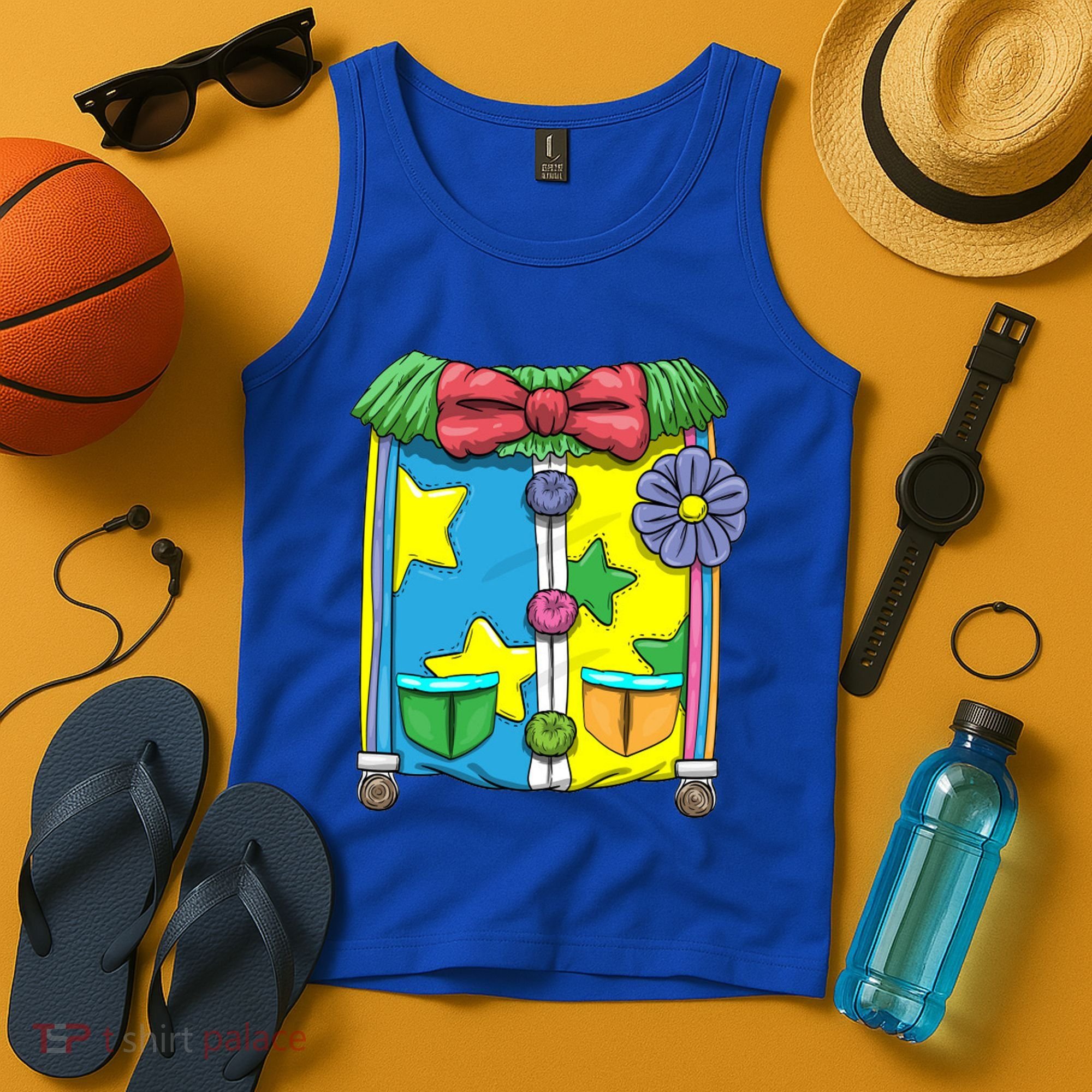 Funny Clown Halloween Costume Suit Tank Top