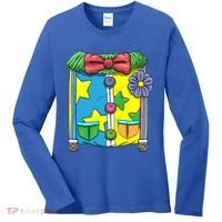 Funny Clown Halloween Costume Suit Women's Long Sleeve Shirt thumb 0