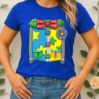 Funny Clown Halloween Costume Suit Women's T-Shirt thumb 2