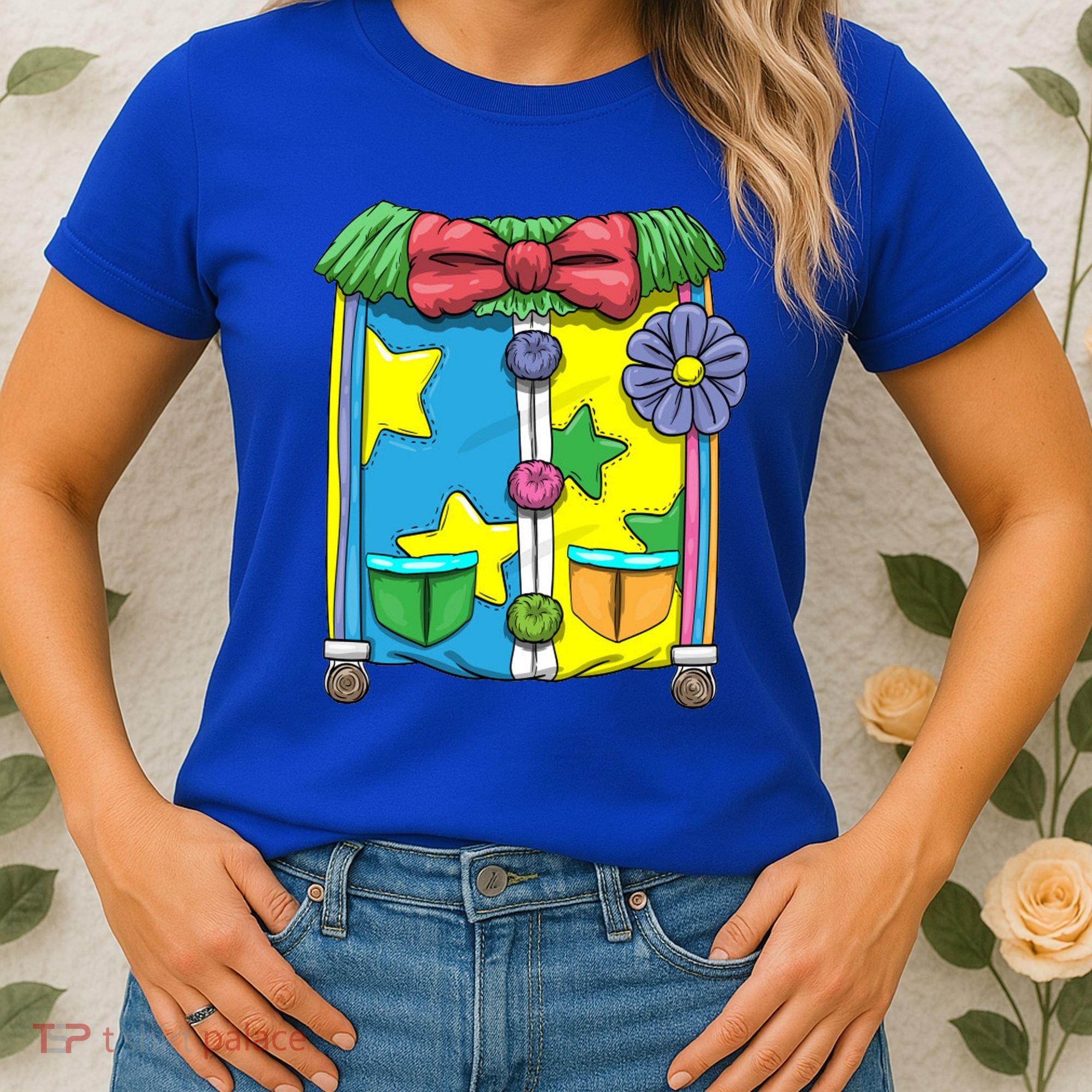 Funny Clown Halloween Costume Suit Women's T-Shirt
