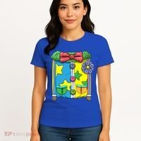 Funny Clown Halloween Costume Suit Women's T-Shirt thumb 4