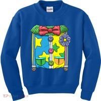 Funny Clown Halloween Costume Suit Kids Sweatshirt thumb 0
