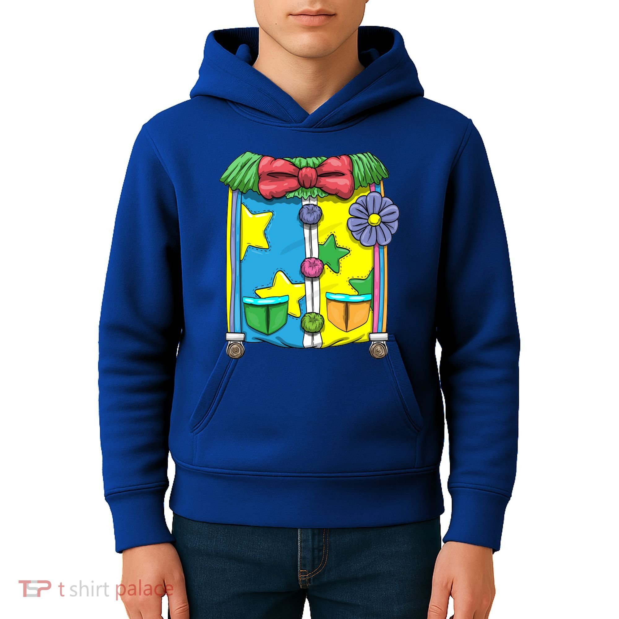 Funny Clown Halloween Costume Suit Kids Hoodie