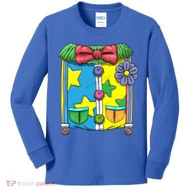 Funny Clown Halloween Costume Suit Kids Long Sleeve Shirt