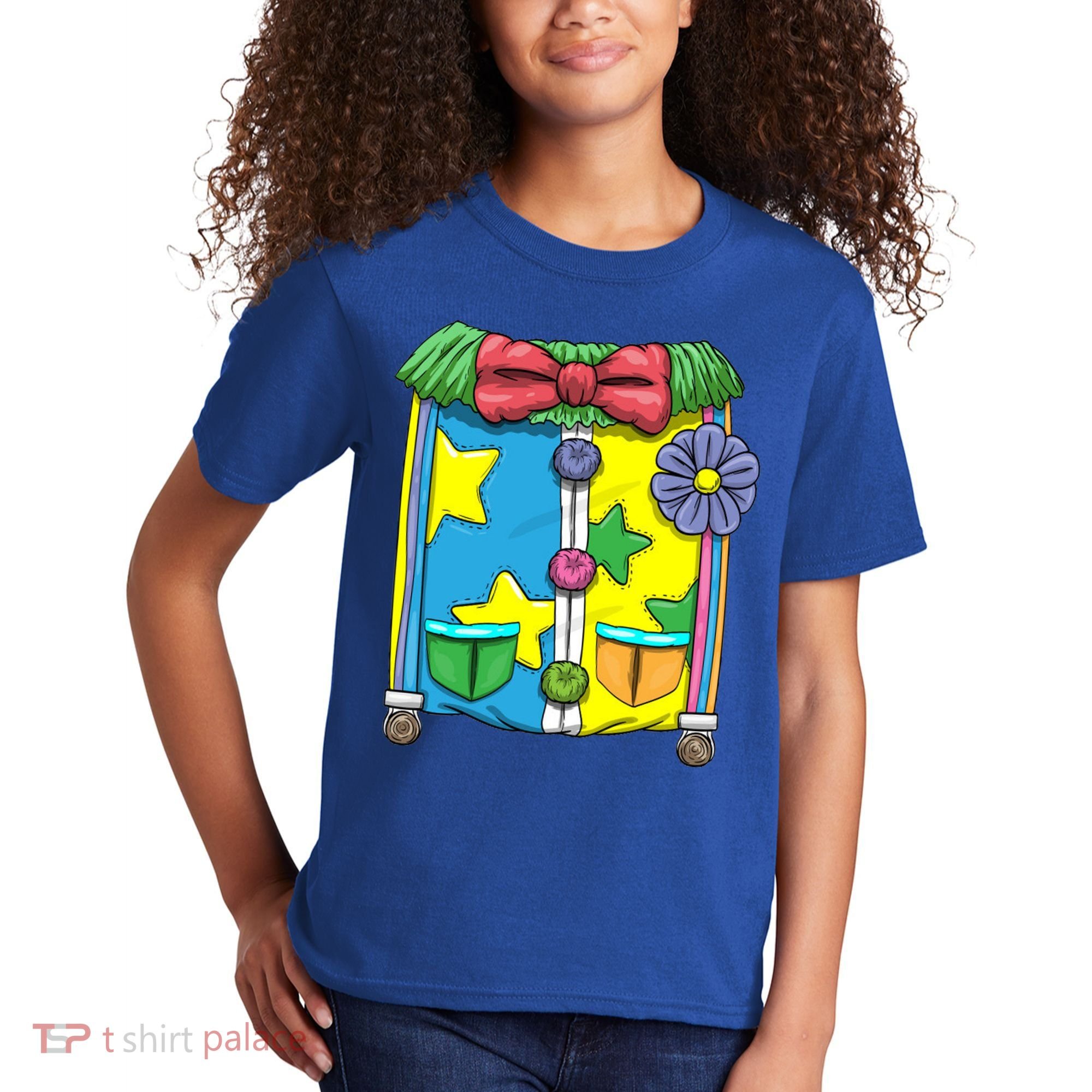 Funny Clown Halloween Costume Suit Kids T-Shirt