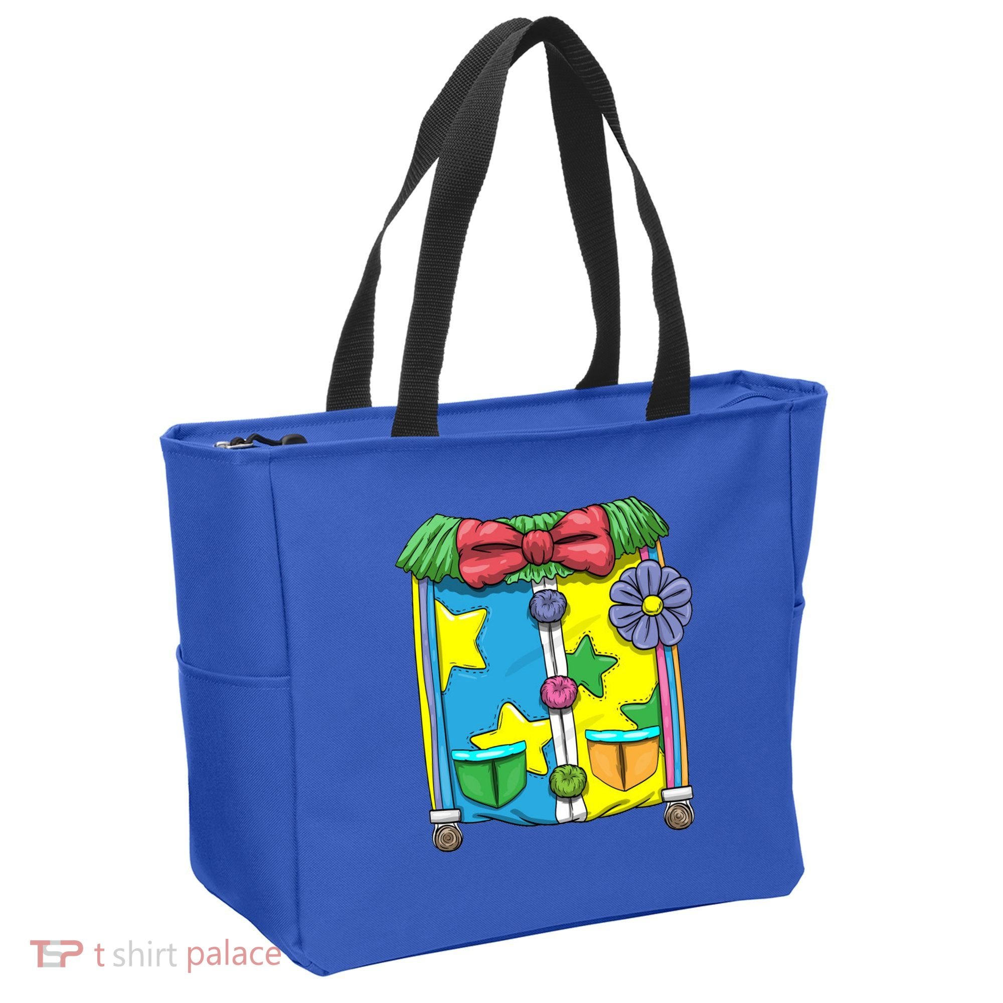 Funny Clown Halloween Costume Suit Tote Bag