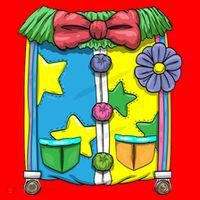 Funny Clown Halloween Costume Suit Santa Hat thumb 1
