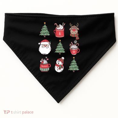 Festive Christmas Holiday Lover USA-Made Doggie Bandana