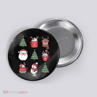 Festive Christmas Holiday Lover Button