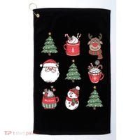 Festive Christmas Holiday Lover Golf Towel thumb 0