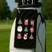 Festive Christmas Holiday Lover Golf Towel thumb 2