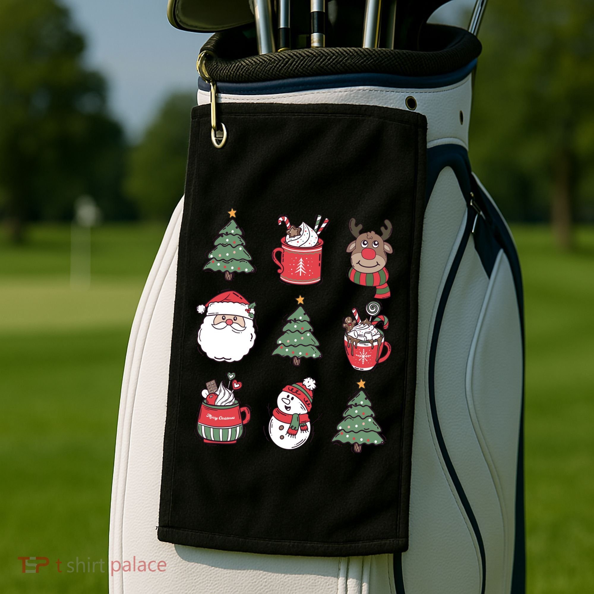 Festive Christmas Holiday Lover Golf Towel