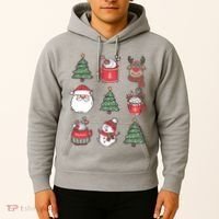 Festive Christmas Holiday Lover Hoodie thumb 2