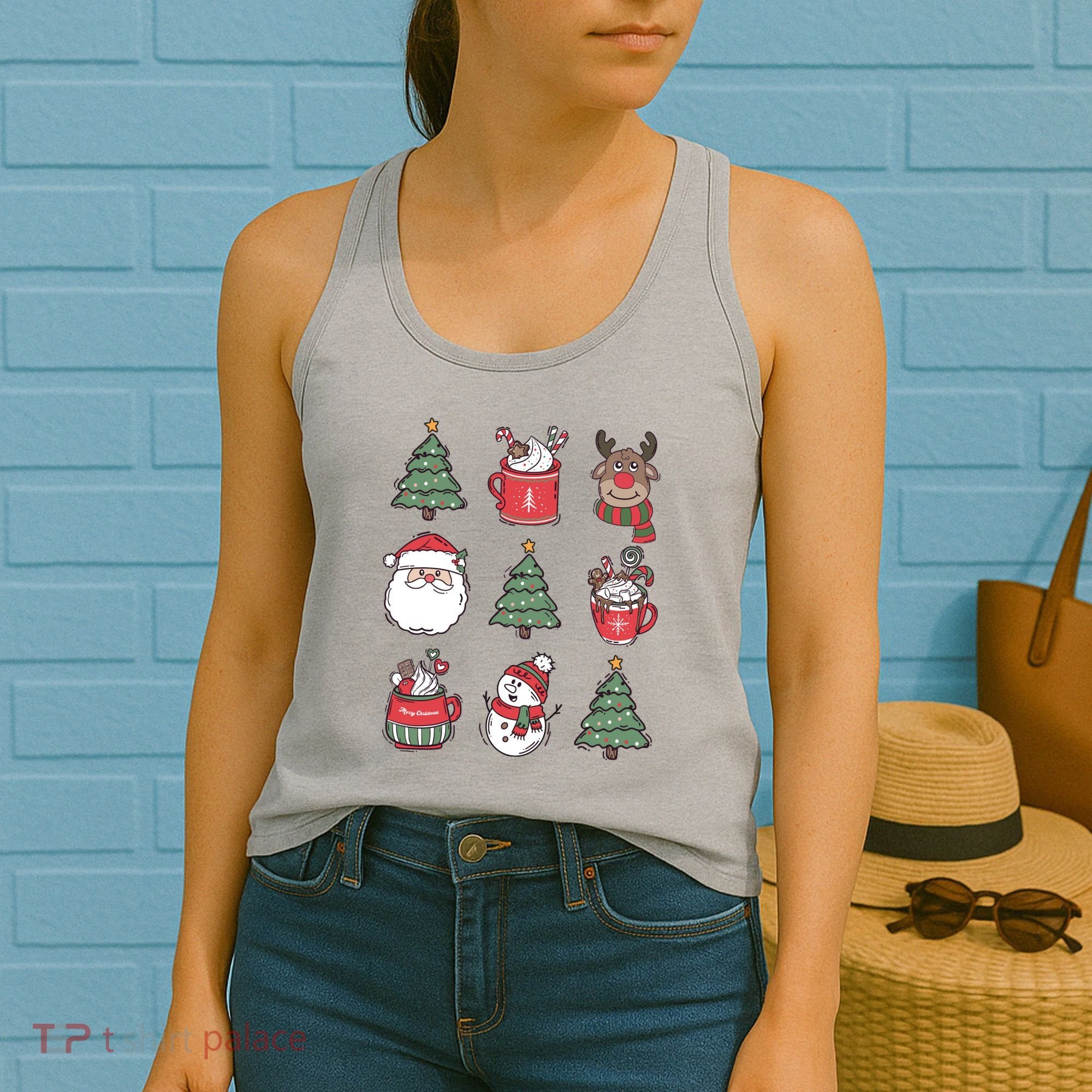 Festive Christmas Holiday Lover Women's Tank Top
