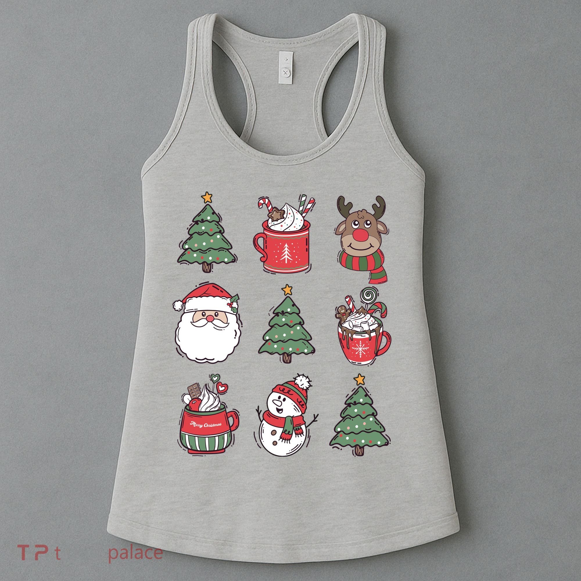 Festive Christmas Holiday Lover Women's Tank Top