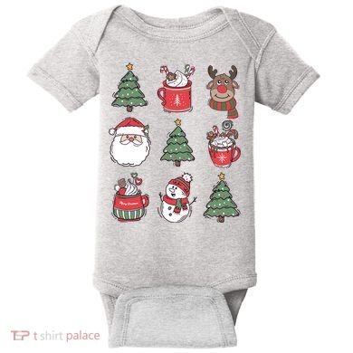 Festive Christmas Holiday Lover Baby Bodysuit