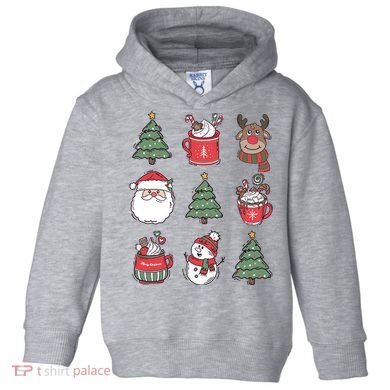 Festive Christmas Holiday Lover Toddler Hoodie