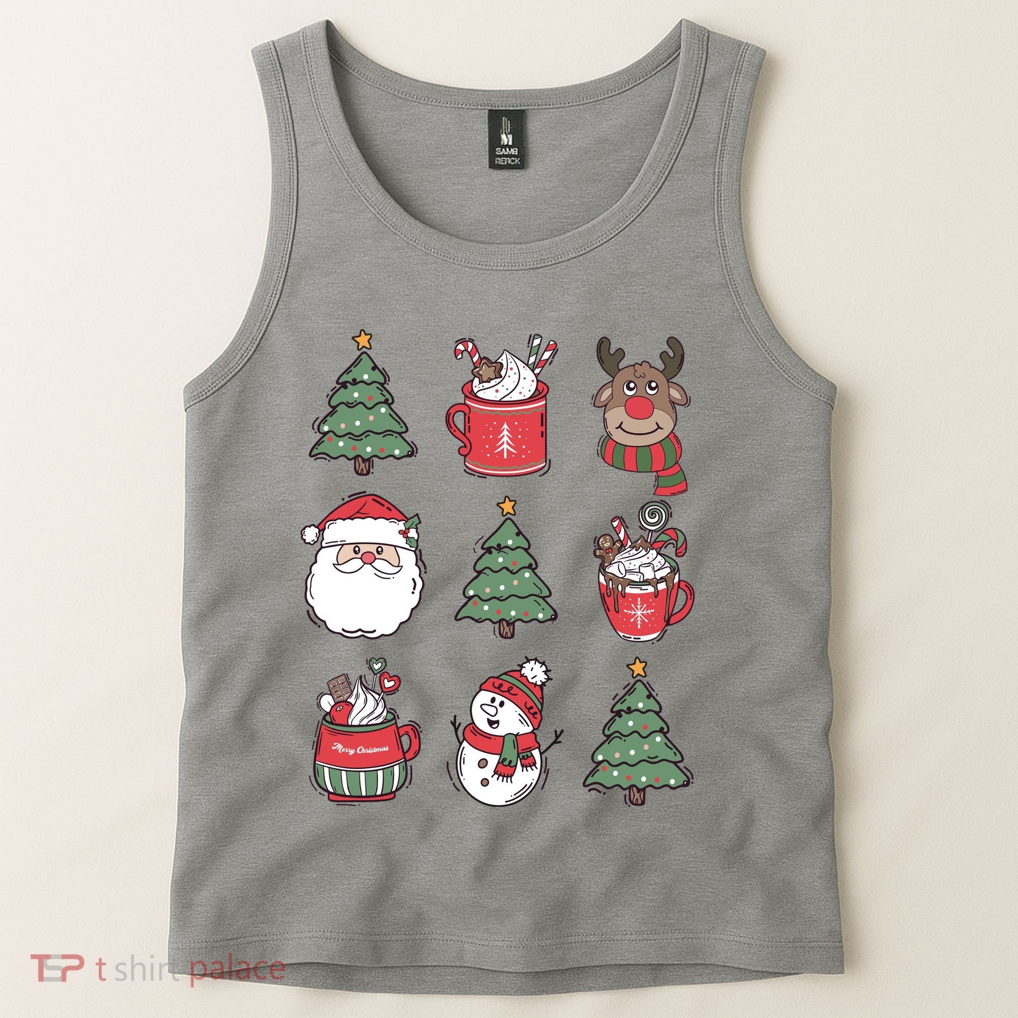 Festive Christmas Holiday Lover Tank Top