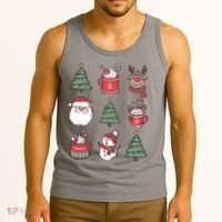 Festive Christmas Holiday Lover Tank Top thumb 3
