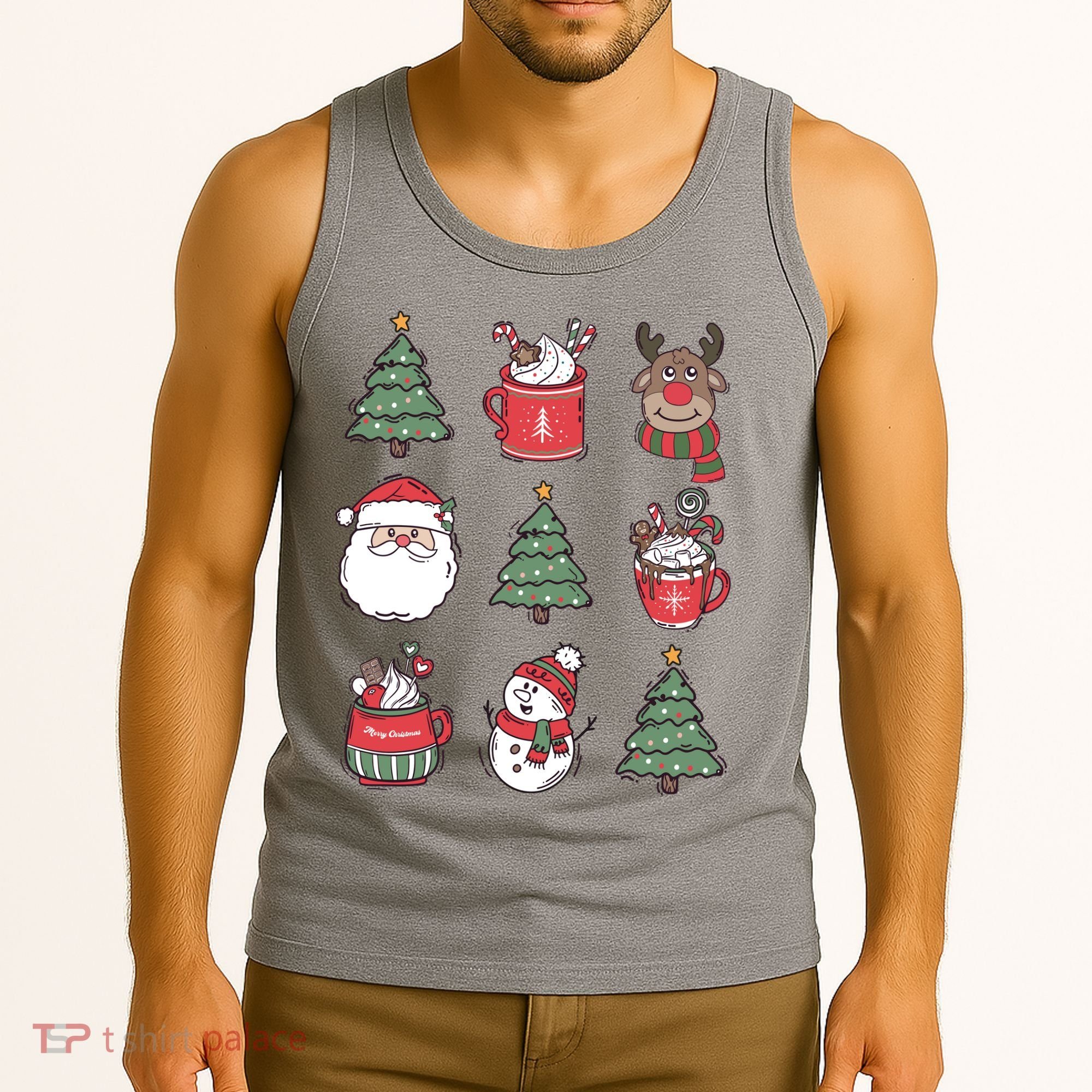 Festive Christmas Holiday Lover Tank Top