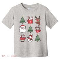 Festive Christmas Holiday Lover Toddler T-Shirt thumb 0