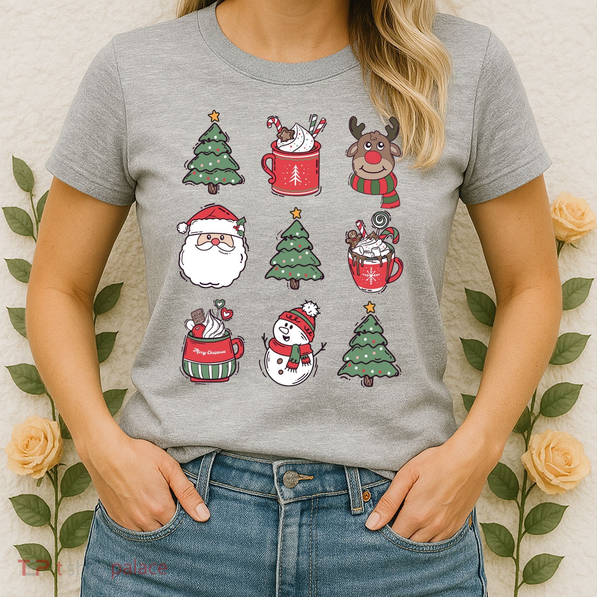 Festive Christmas Holiday Lover Women's T-Shirt