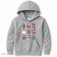 Festive Christmas Holiday Lover Kids Hoodie thumb 0